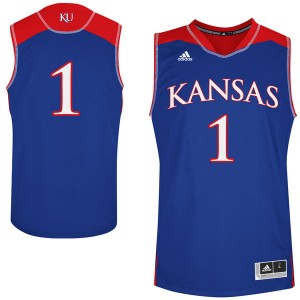 #1 Kansas Jayhawks Jersey Royal Blue 