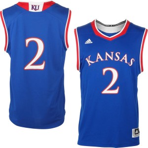 #2 Royal Blue Kansas Jayhawks Jersey