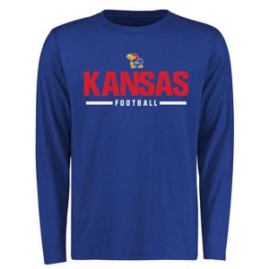 Royal 2016 Custom Sport Wordmark Kansas Jayhawks Long Sleeves T-Shirt