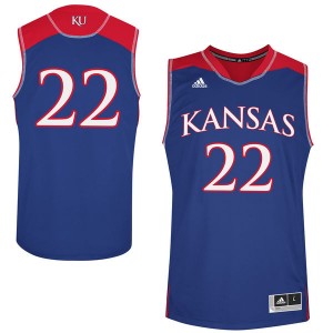 #22 Kansas Jayhawks Jersey Royal Blue 