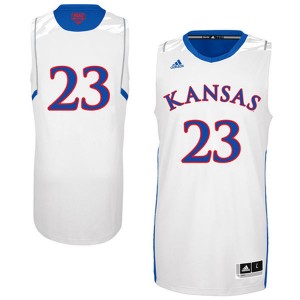 Kansas Jayhawks #23 White Jersey