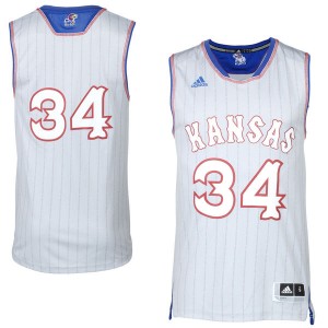 Kansas Jayhawks #34 Jersey - Gray