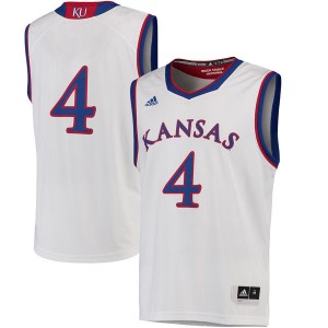 Kansas Jayhawks #4 Jersey - White