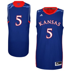 Kansas Jayhawks Jersey Royal Blue #5 