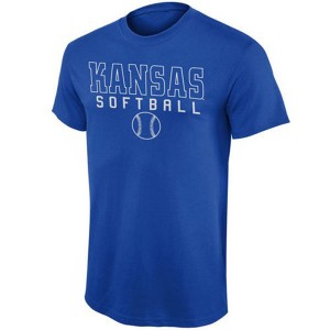 Kansas Jayhawks T-shirt Royal Agenda Frame Softball 