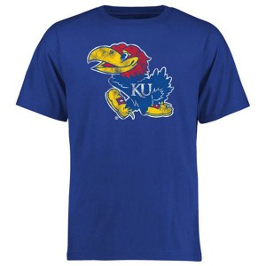 Kansas Jayhawks Big Tall Classic Primary T-shirt - Blue