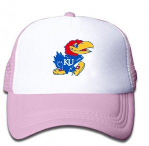 Kansas Jayhawks Classic 3D Snapback Trucker Hat- Hot Pink/ Black