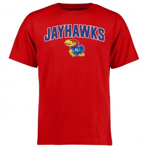 Kansas Jayhawks Proud Mascot T-shirt - Red