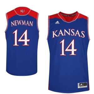 Kansas Jayhawks Malik Newman #14 Men's NCAA Player Basketball Performance Jersey - Royal