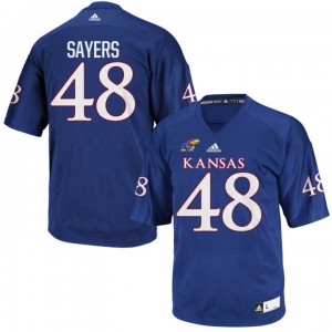 College Team Men's Royal Football #48 Gale Sayers Kansas Jayhawks Jersey