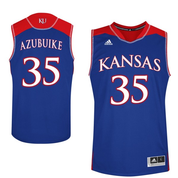 Men s Udoka Azubuike Kansas Jayhawks Performance Jersey Royal 35